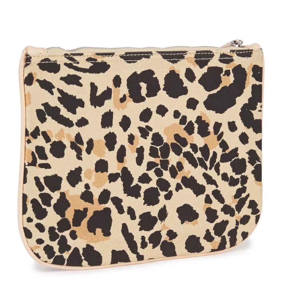 ZIMMERMAN Leather & Canvas Clutch Bag in Leopard - New With Tags - Picture 5 of 5